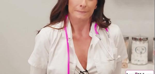  Busty nurse licks a milf teachers pussy